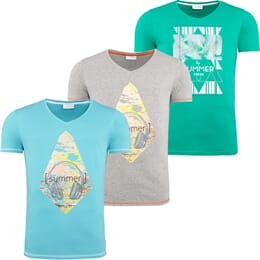 Summerfresh T-paita, 3 kpl, Herrat, koko 3XL