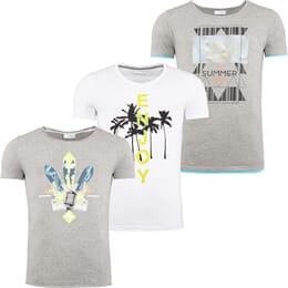 Camiseta Summerfresh, paquete de 3, hombres, M