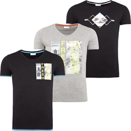 Camiseta Summerfresh, paquete de 3, hombres, L
