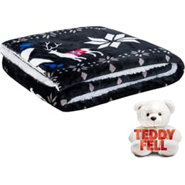 Luxus Teddy-Fell Norweger Decke DEERIES Unisex