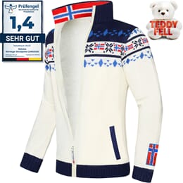 Norweger Strickjacke mit Teddyfell CANADIAN Herren