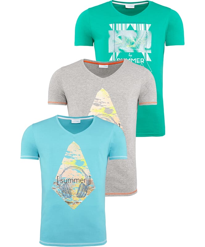Summerfresh T-paita, 3 kpl, Herrat, koko 3XL
