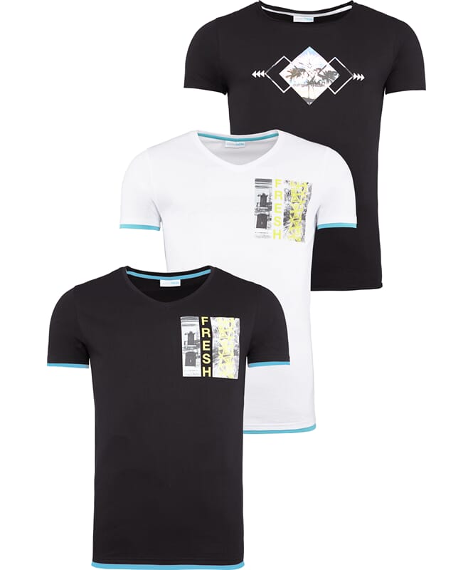Camiseta Summerfresh, paquete de 3, hombres, S