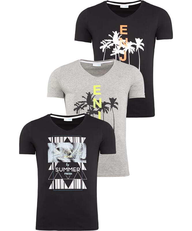 Camiseta Summerfresh, paquete de 3, hombres, XL