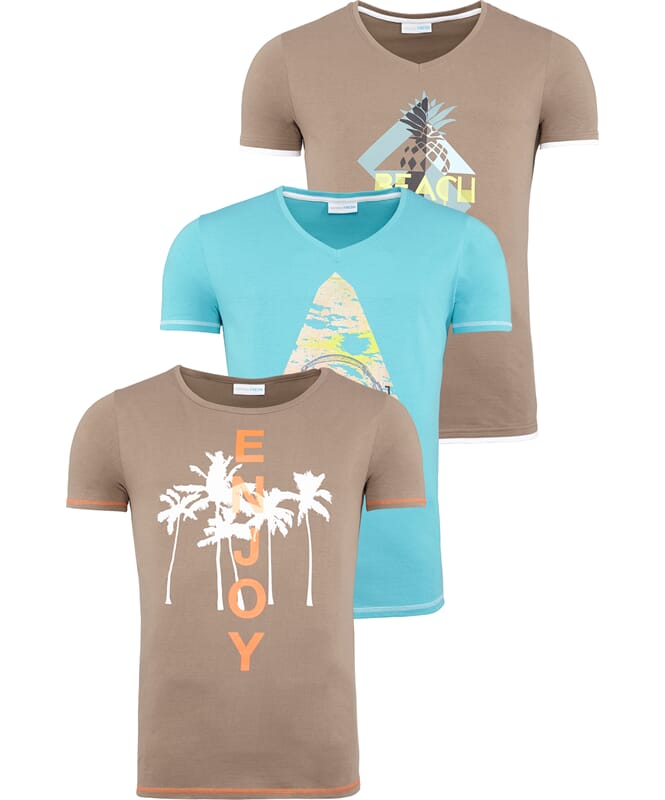 Camiseta Summerfresh, paquete de 3, hombres, XXL