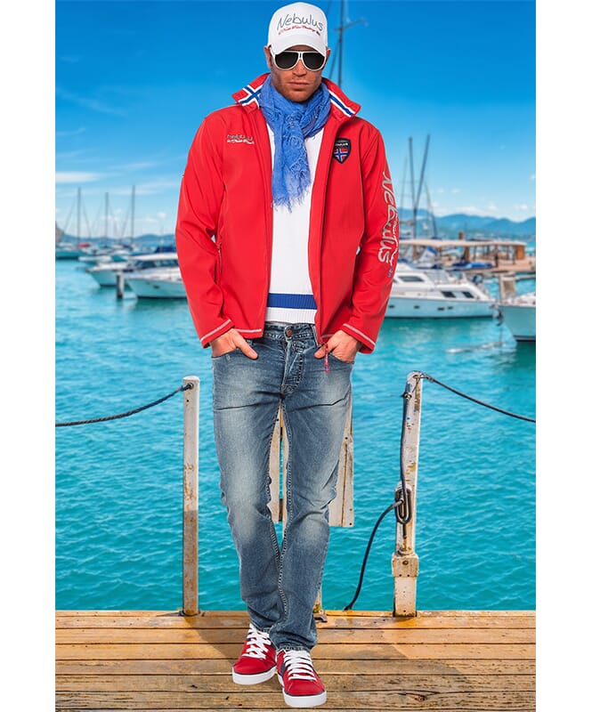 Giacca in softshell STYLER Uomo rot