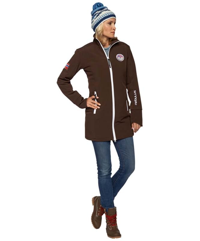 Giacca invernale in softshell COLDER Donna braun