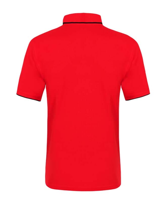 19V69-Camiseta polo Hombres red