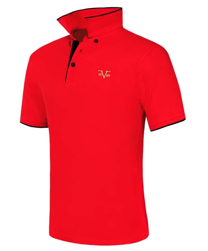 19V69-Polo skjorte Herrer red