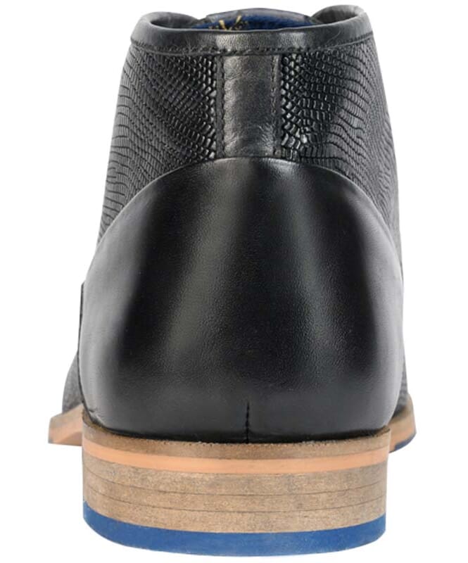 19V69 Leather business shoes Men dark grey