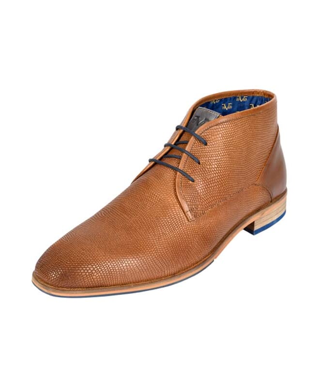 19V69 Leather business shoes Men brandy