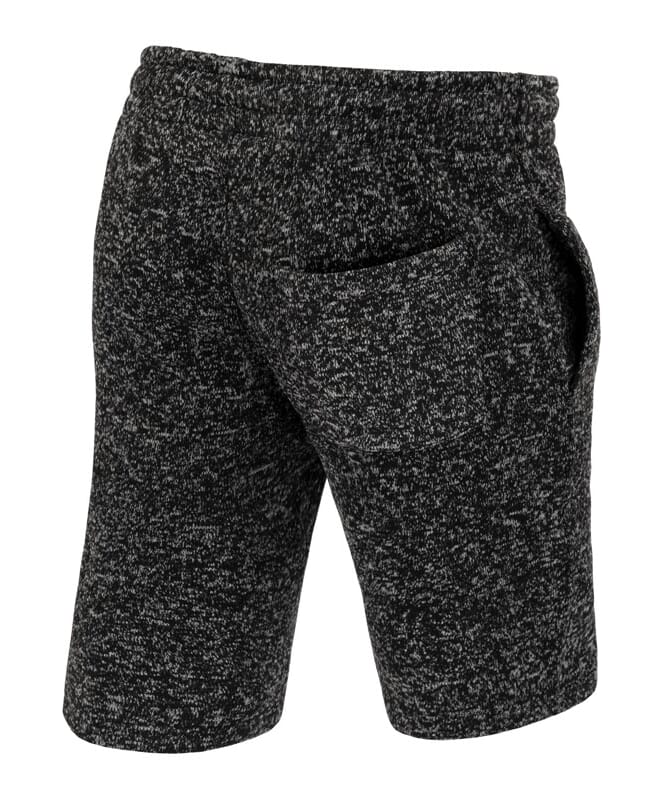 19V69 Short en polaire Homme schwarz meliert