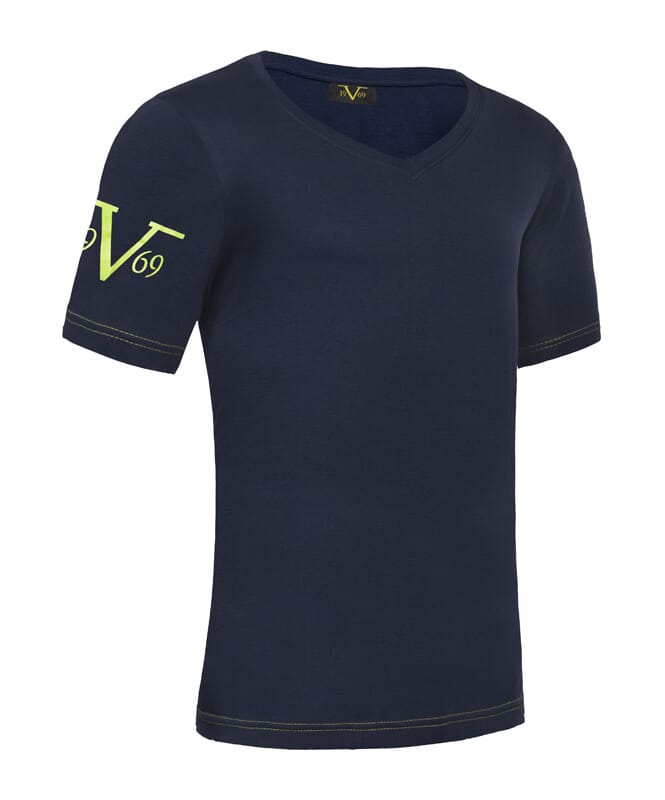 T-Shirt V-Neck Herren navy