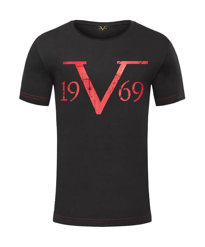 19V69 Camiseta Hombres schwarz