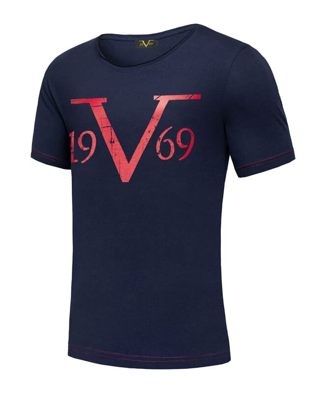 19V69 T-Shirt Heren navy