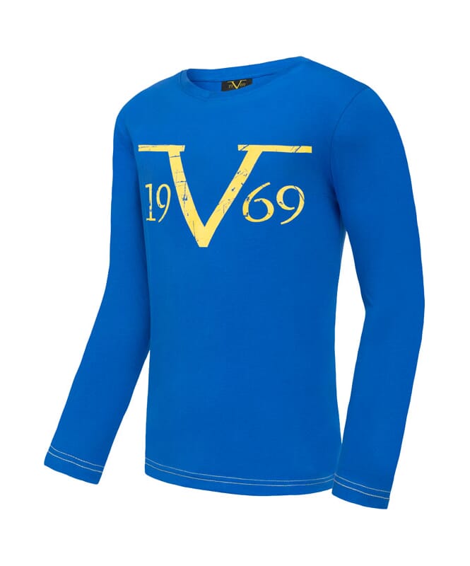 19V69 T-shirt à manches longues Homme kobalt