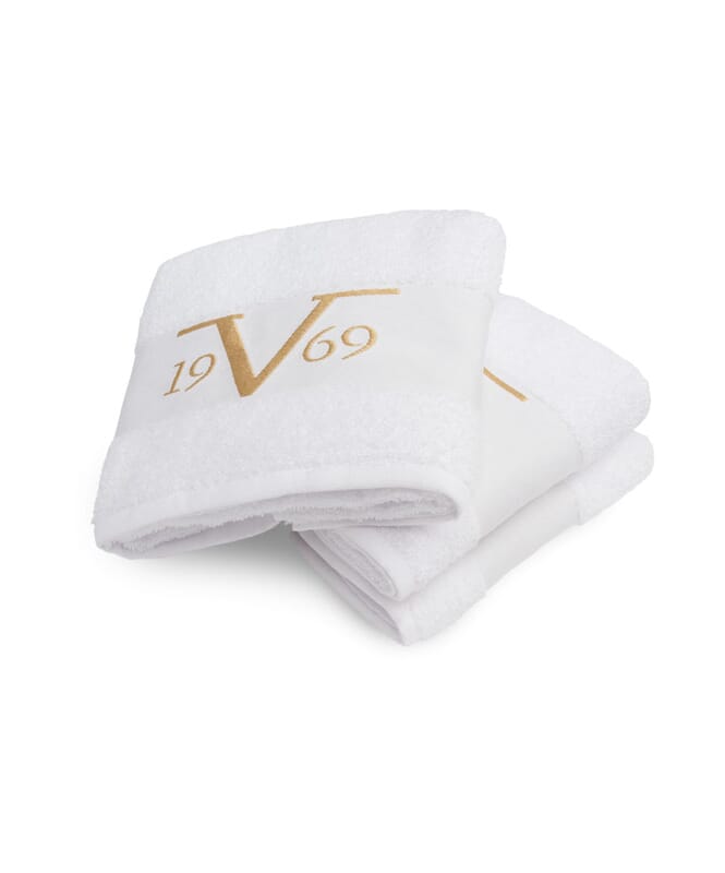 19V69 Luxe handdoeken, pak van 3 weiß