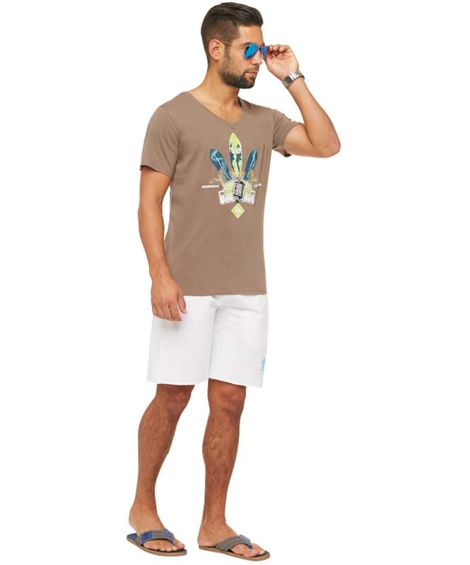 Summerfresh T-Shirt COCKTAIL Herren braun
