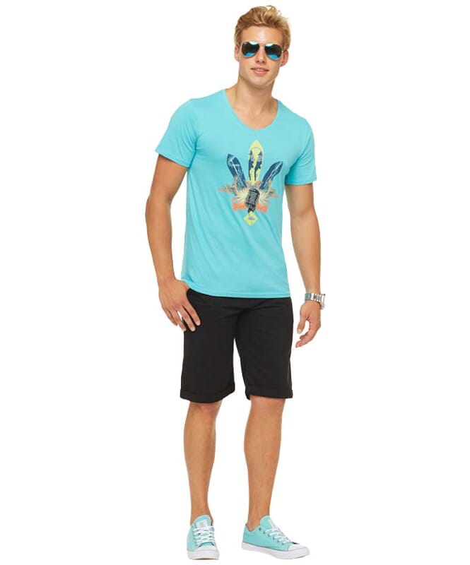 Summerfresh T-Shirt COCKTAIL Herren hellblau