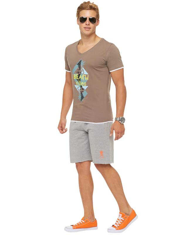 Summerfresh T-Shirt CALIFORNIA Herren braun