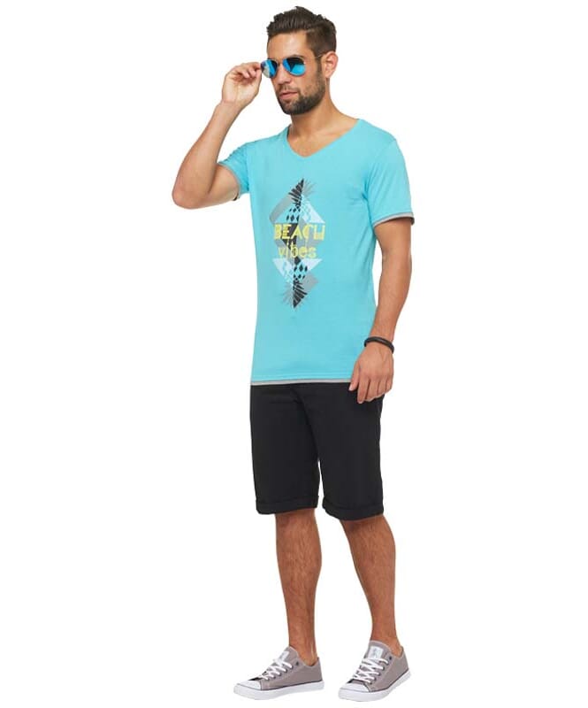 Summerfresh T-Shirt CALIFORNIA Herren hellblau
