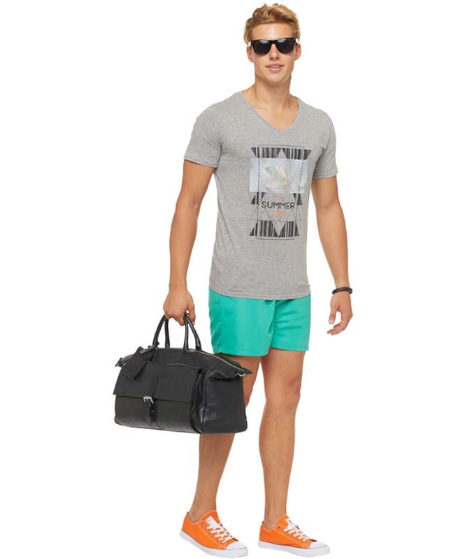 Summerfresh T-Shirt BOARDING Mænd grau