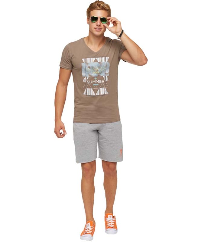 Summerfresh T-Shirt BOARDING Homme hellbraun