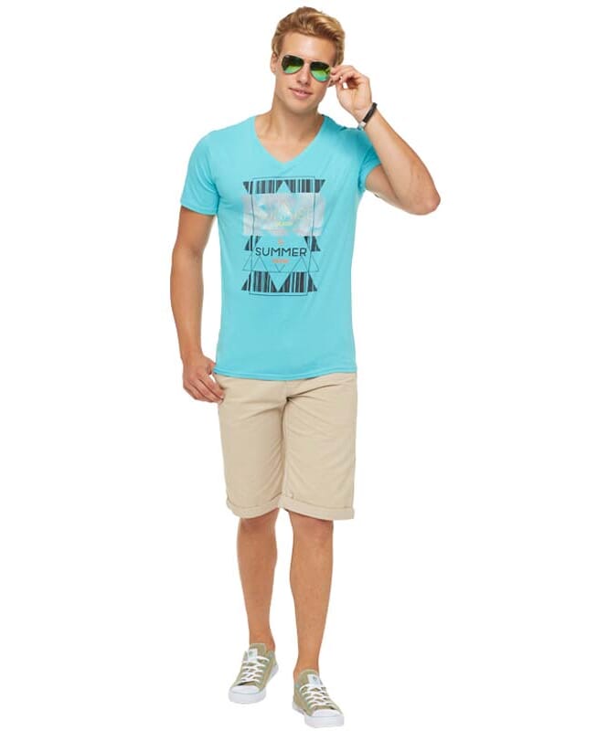 Summerfresh T-Skjorte BOARDING Menns hellblau