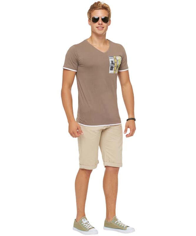 Summerfresh T-Shirt FLORIDA Herren hellbraun