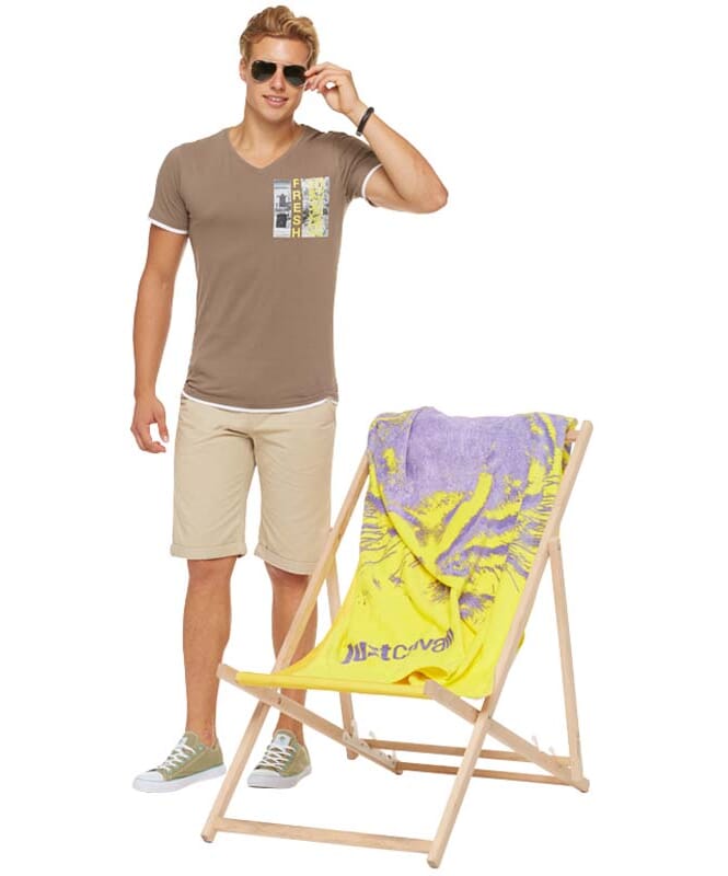 Summerfresh Camiseta FLORIDA Hombres hellbraun