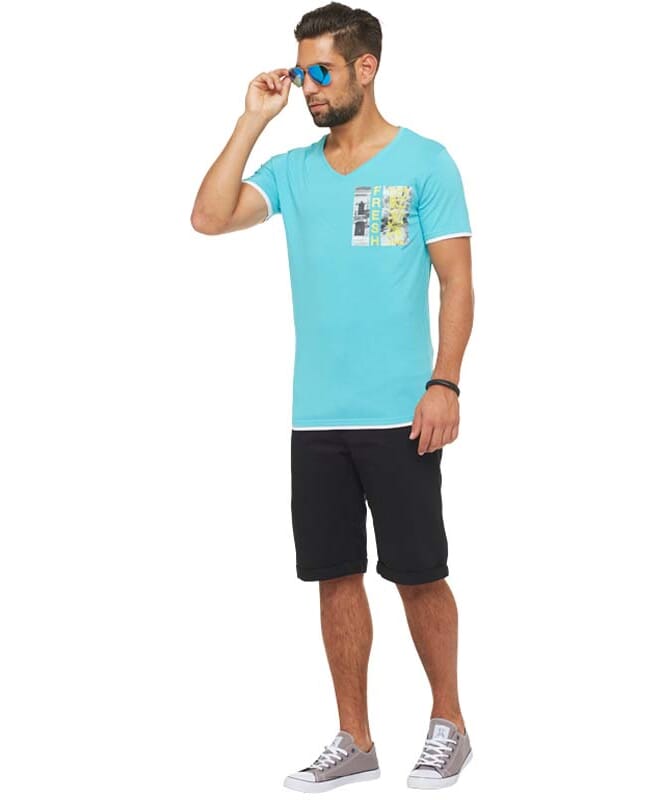 Summerfresh Camiseta FLORIDA Hombres hellblau