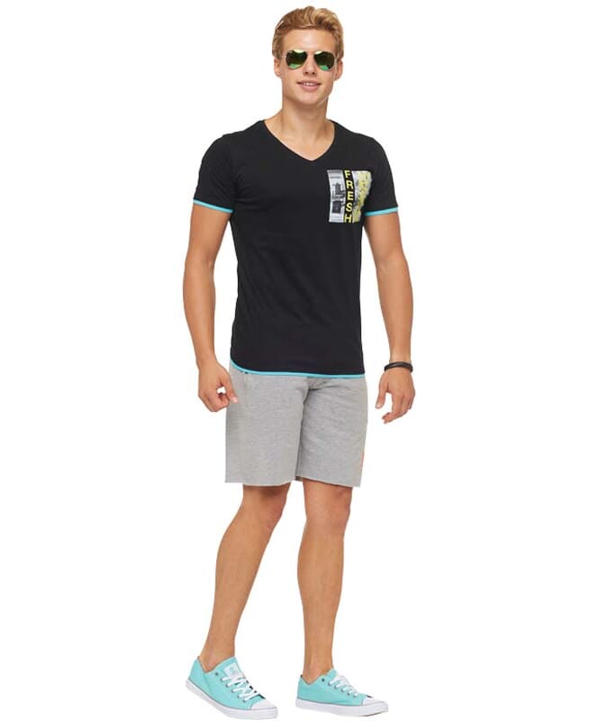 Summerfresh T-shirt FLORIDA Herrer schwarz