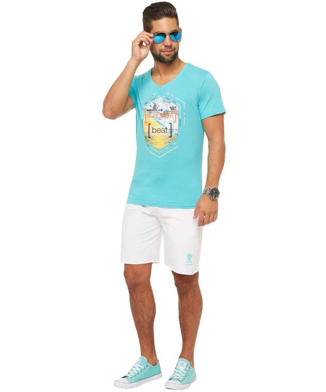 Summerfresh T-Shirt BRASIL Herren hellblau