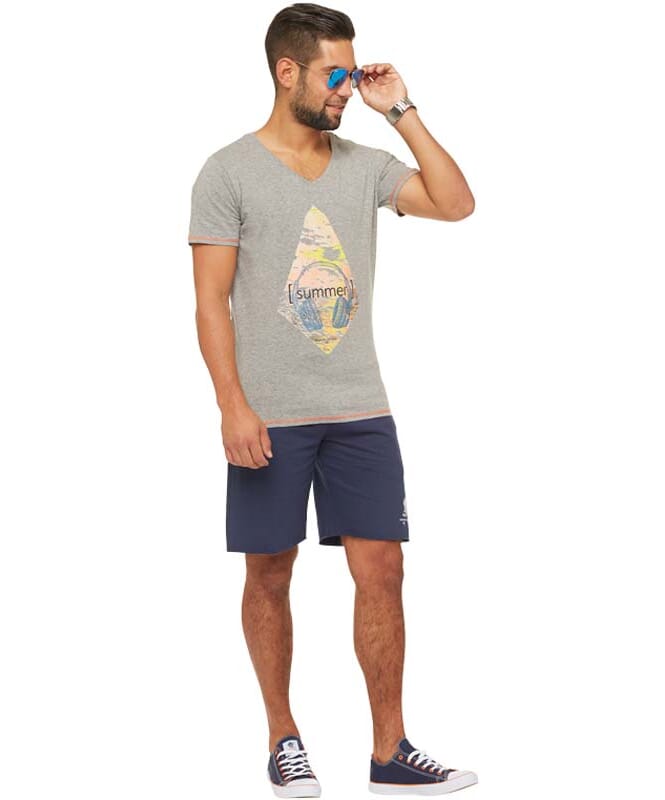 Summerfresh T-Shirt FLORIS Homme grau