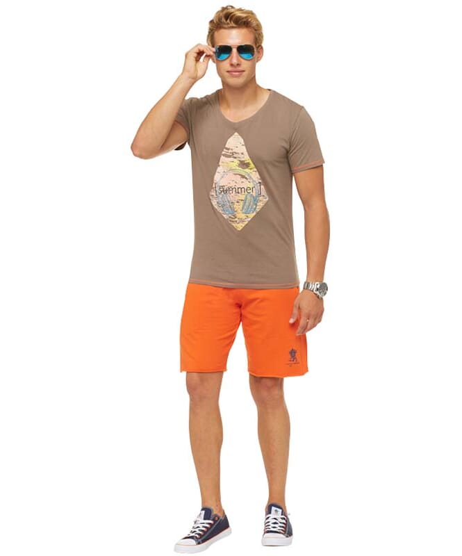 Summerfresh T-Shirt FLORIS Herren hellbraun