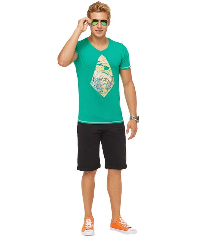 Summerfresh Camiseta FLORIS Hombres grün