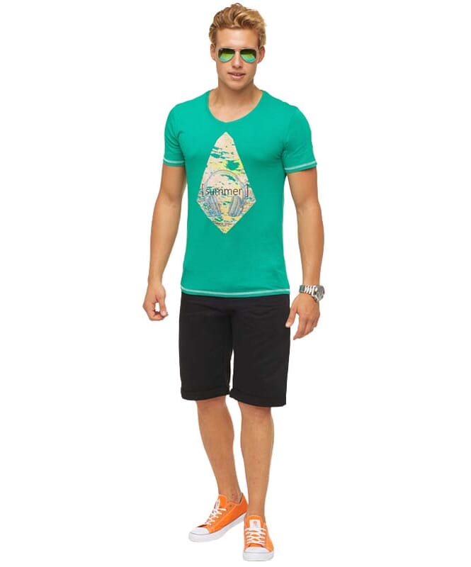 Summerfresh T-skjorte FLORIS Menns grün