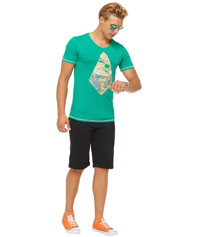 Summerfresh Camiseta FLORIS Hombres grün