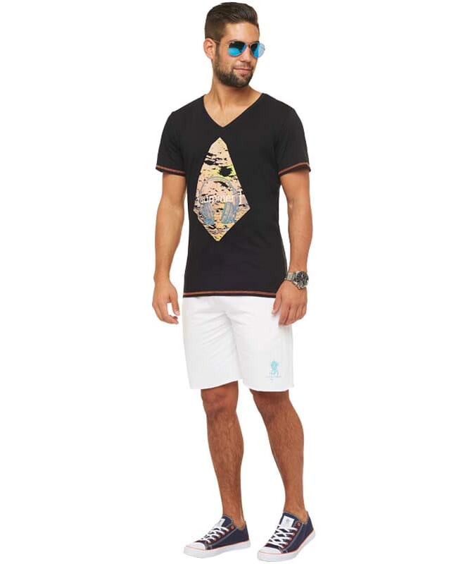 Summerfresh T-Shirt FLORIS Uomo schwarz