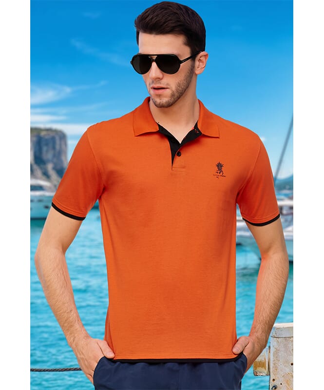 Summerfresh Camiseta Polo BRAM Hombres naranja