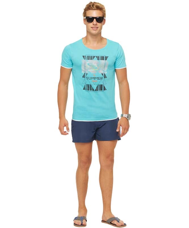 Summerfresh T-skjorte LUCA Menns hellblau