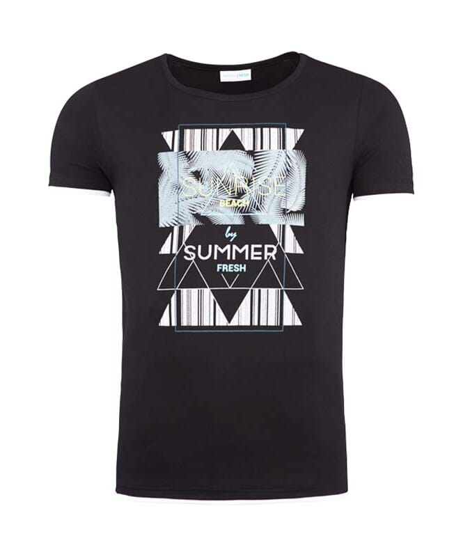 Summerfresh T-Shirt LUCA Heren schwarz