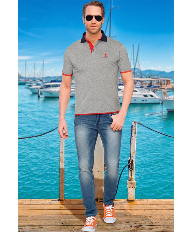 Summerfresh Polo skjorte KEYS Herrer grey melange
