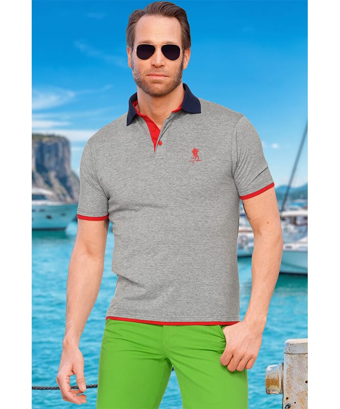 Summerfresh Polo Shirt KEYS Men grey melange