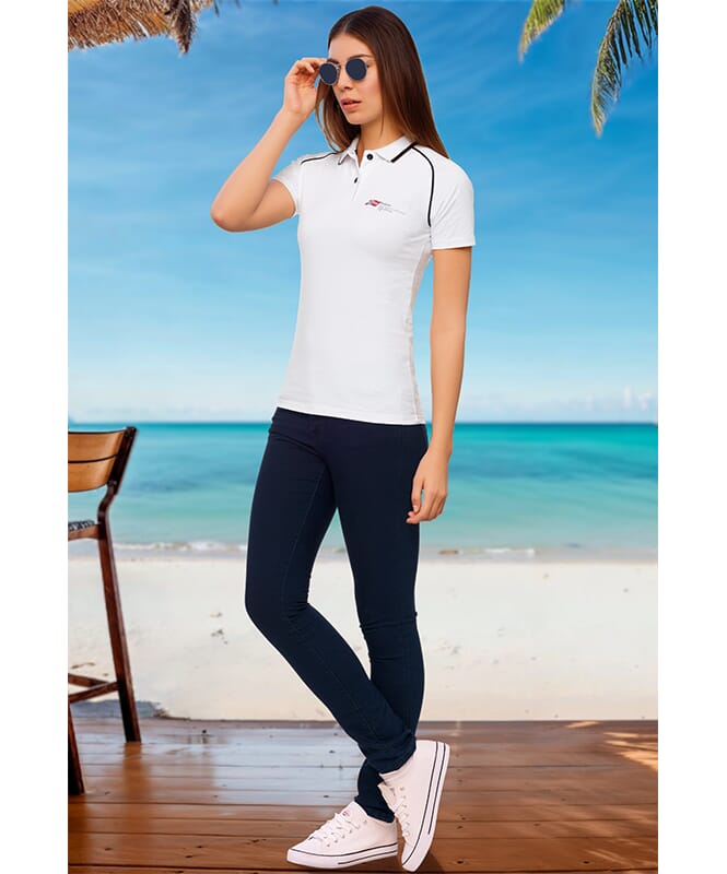 Maglia polo OCEANS Donna weiß