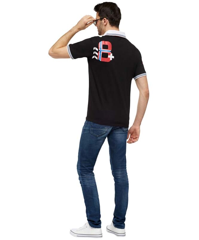 Shirt polo LAUX Homme black