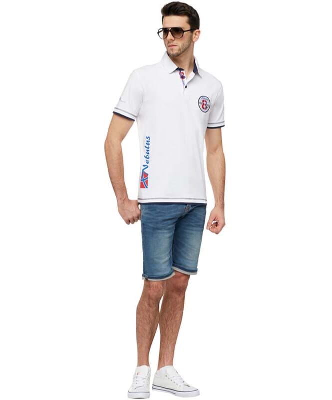 Camiseta polo ORANGE Hombres weiß