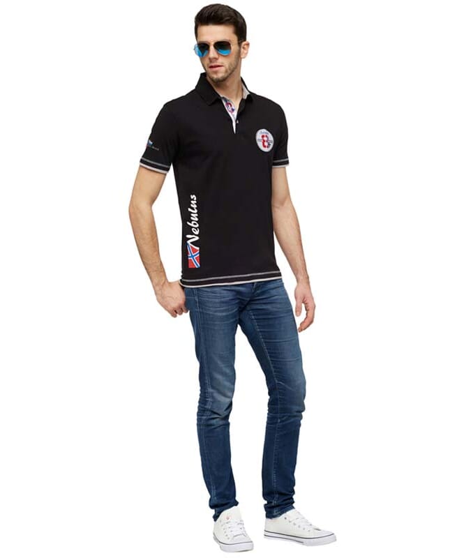 Shirt polo ORANGE Homme schwarz