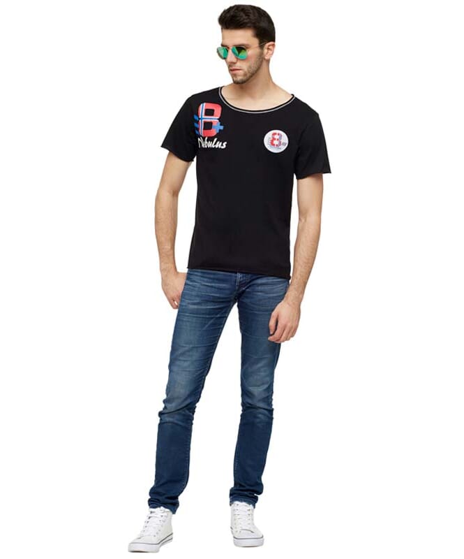 T-Shirt IVER Homme schwarz