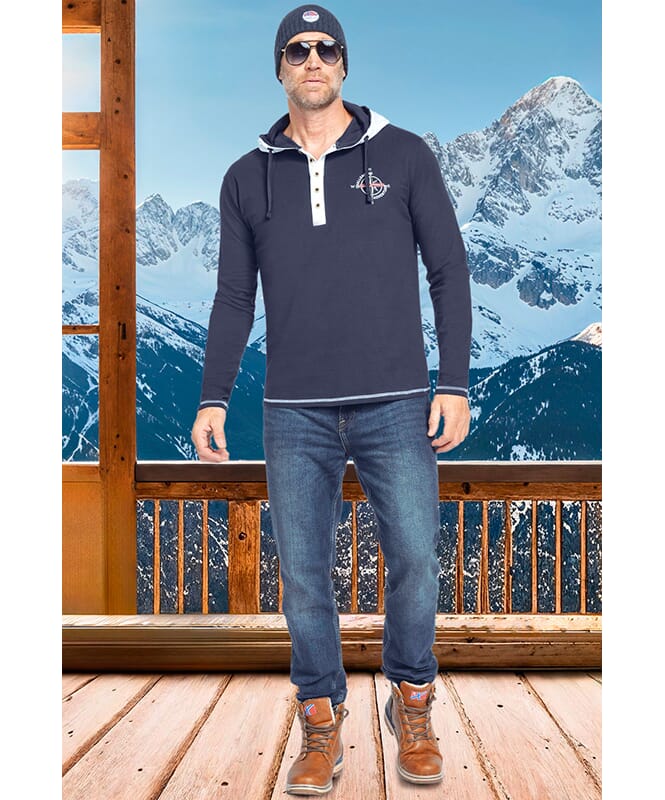 Hoody/Longsleeve MADS Herren navy